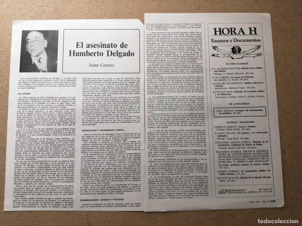 Otros Art&iacute;culos de Coleccionismo en Papel: REPORTAJE. EL ASESINATO DE HUMBERTO DELGADO