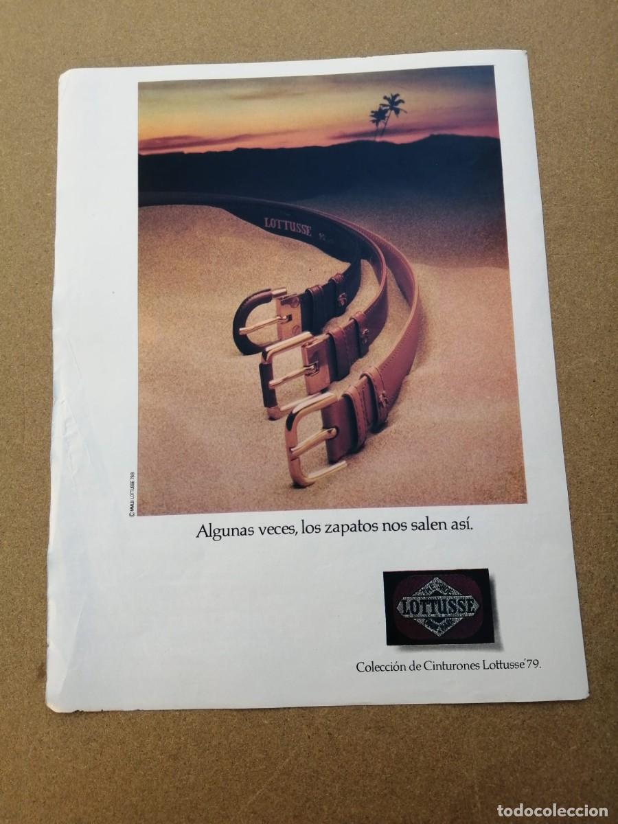 Otros Art&iacute;culos de Coleccionismo en Papel: ANUNCIO. COLECCION DE CINTURONES LOTTUSSE 79