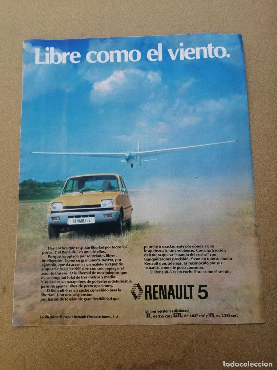 Otros Art&iacute;culos de Coleccionismo en Papel: ANUNCIO. RENAULT 5, LIBRE COMO EL VIENTO