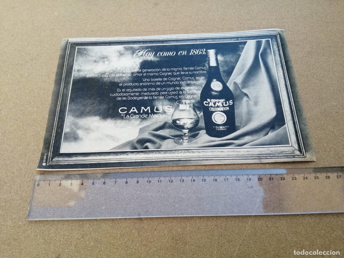Otros Art&iacute;culos de Coleccionismo en Papel: ANUNCIO. COGNAC CAMUS