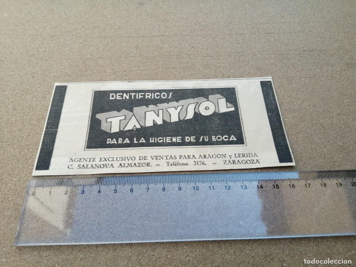 Otros Art&iacute;culos de Coleccionismo en Papel: ANUNCIO. DENTIFRICOS TANYSOL