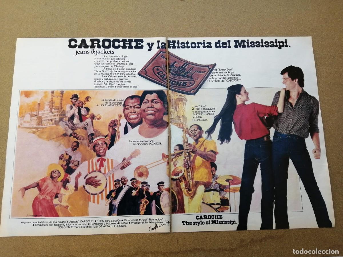 Otros Art&iacute;culos de Coleccionismo en Papel: ANUNCIO. JEANS & JACKETS CAROCHE Y LA HISTORIA DEL MISSISSIPPI