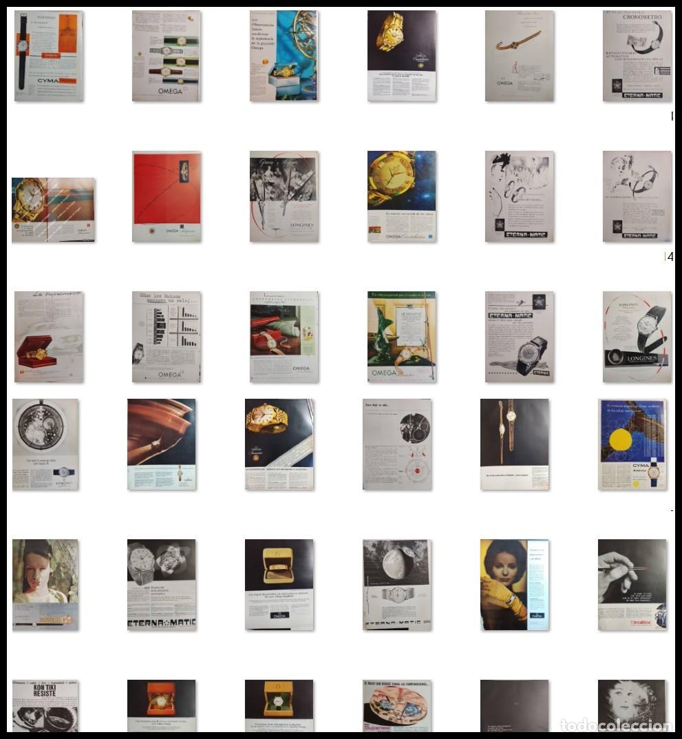 Otros Art&iacute;culos de Coleccionismo en Papel: COLECCION DE 107 CARTELES PUBLICITARIOS DE RELOJES, A&Ntilde;OS 50s 60s ORIGINALES, VEA EL VIDEO ANEXO