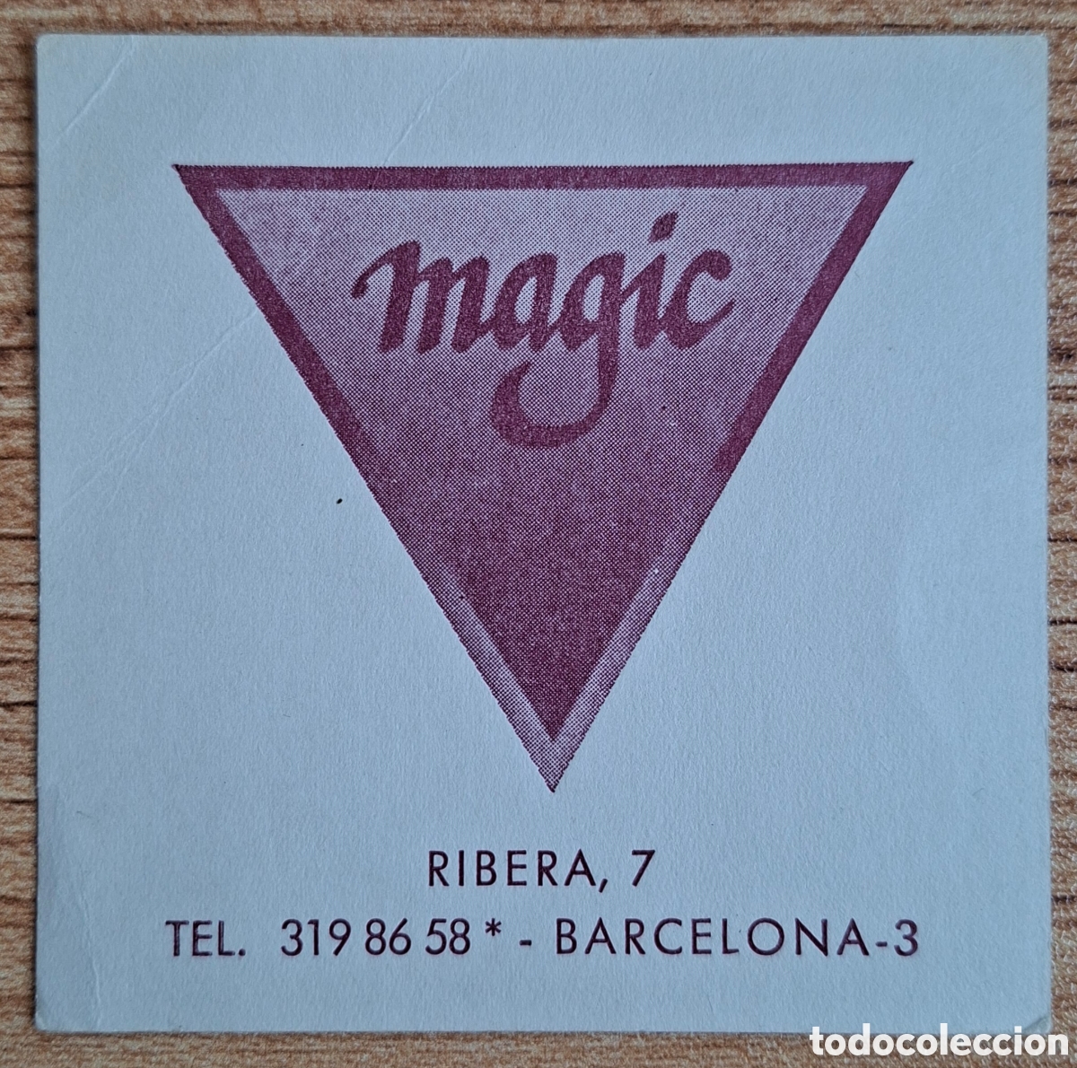 Otros Art&iacute;culos de Coleccionismo en Papel: Posavasos Discoteca Magic - Barcelona