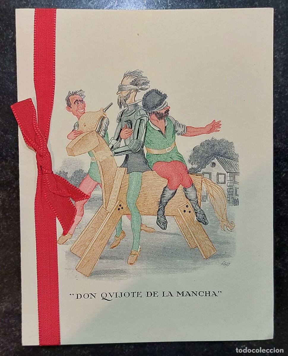 Otros Art&iacute;culos de Coleccionismo en Papel: DON QUIJOTE DE LA MANCHA. TARJETA FELICITACI&Oacute;N DE NAVIDAD Y A&Ntilde;O NUEVO.
