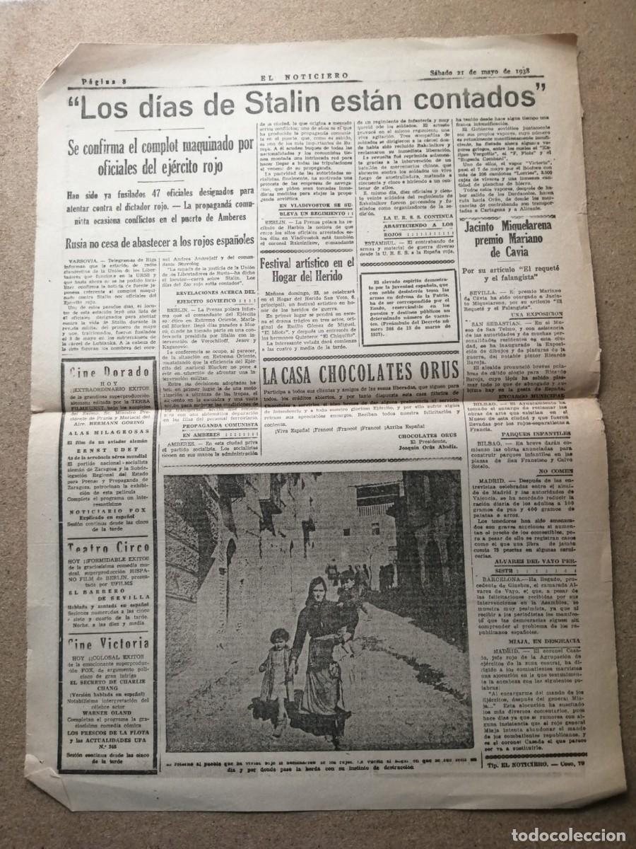 Otros Art&iacute;culos de Coleccionismo en Papel: NOTICIA DE PRENSA. LOS DIAS DE STALIN ESTAN CONTADOS (1938)