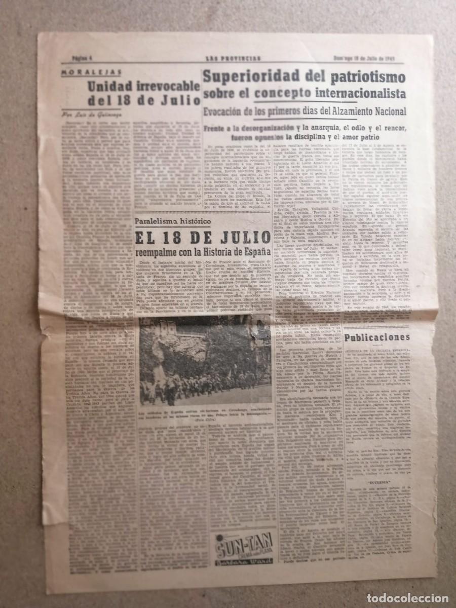 Otros Art&iacute;culos de Coleccionismo en Papel: NOTICIA DE PRENSA. EL 18 DE JULIO - SUPERIORIDAD DEL PATRIOTISMO (1943)