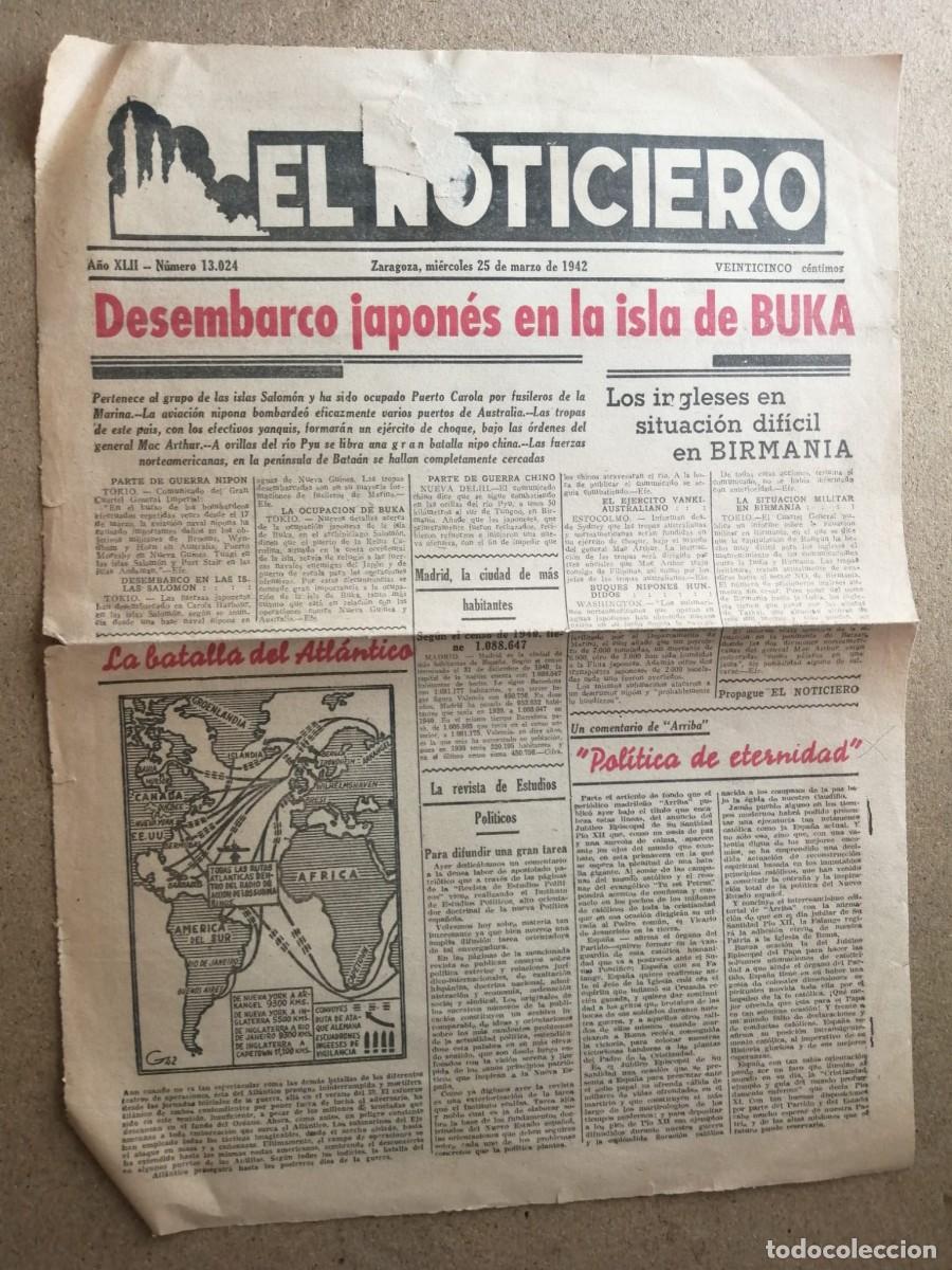 Otros Art&iacute;culos de Coleccionismo en Papel: NOTICIA DE PRENSA. DESEMBARCO JAPONES EN LA ISLA DE BUKA - LA BATALLA DEL ATLANTICO (1942)