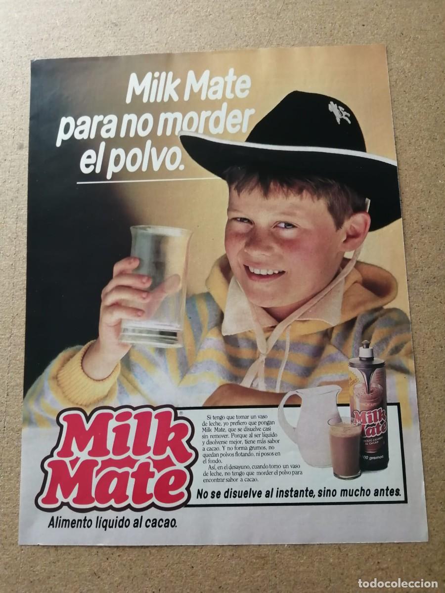 Otros Art&iacute;culos de Coleccionismo en Papel: ANUNCIO. MILK MATE, ALIMENTO LIQUIDO AL CACAO