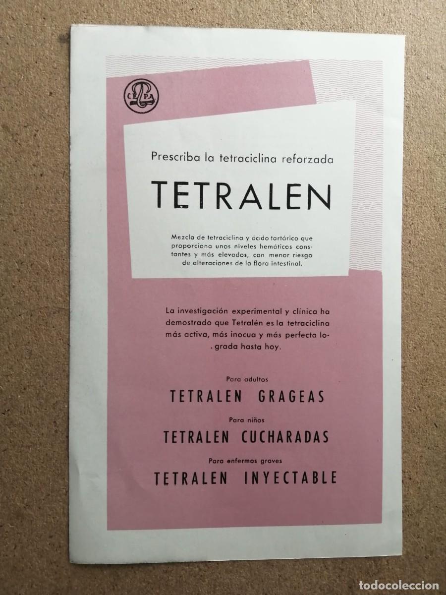 Otros Art&iacute;culos de Coleccionismo en Papel: ANUNCIO. TETRALEN GRAGEAS - INYECTABLE - CUCHARADAS