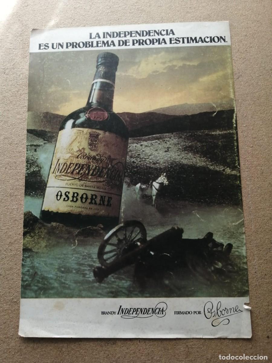 Otros Art&iacute;culos de Coleccionismo en Papel: ANUNCIO. BRANDY INDEPENDENCIA