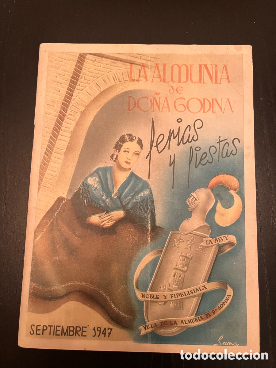 Otros Art&iacute;culos de Coleccionismo en Papel: Programa fiestas La Almunia de Do&ntilde;a Godina 1947