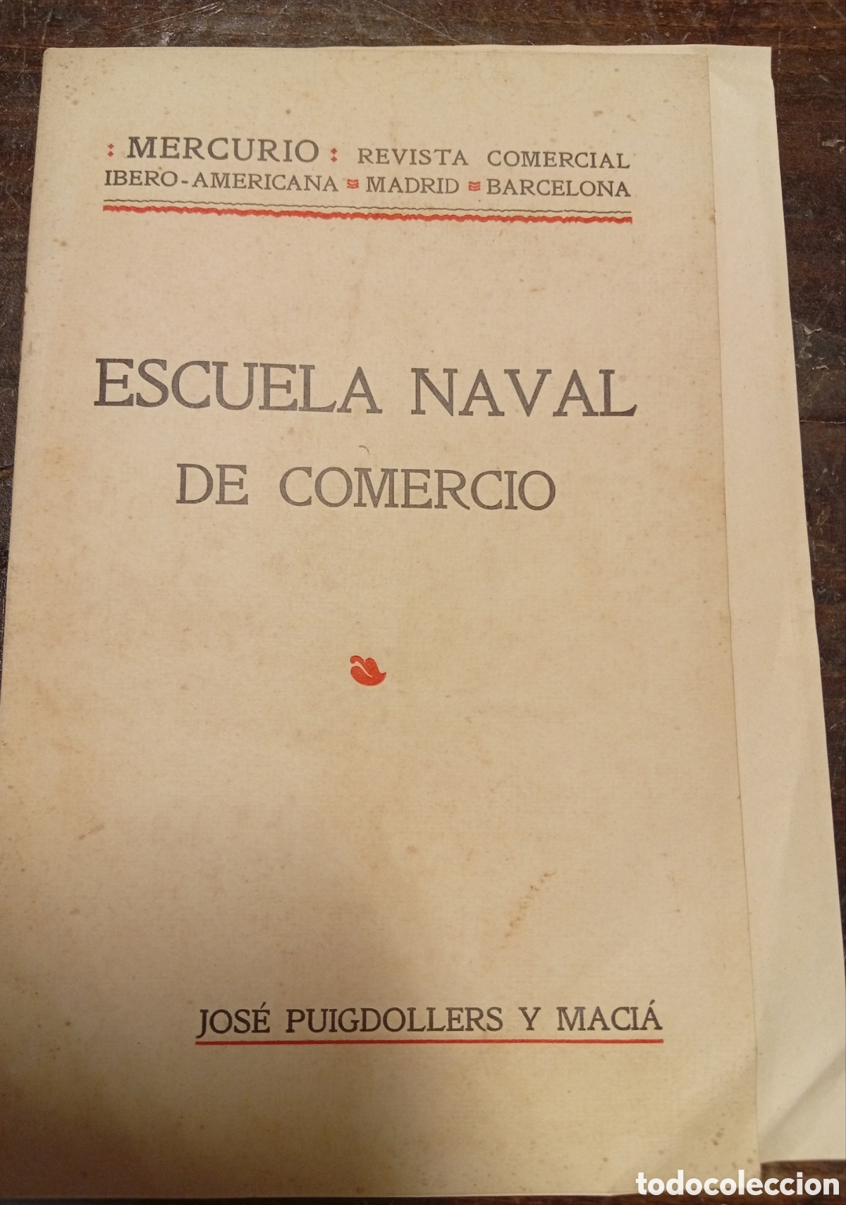 Otros Art&iacute;culos de Coleccionismo en Papel: Libro revista Mercurio Escuela Naval de comercio