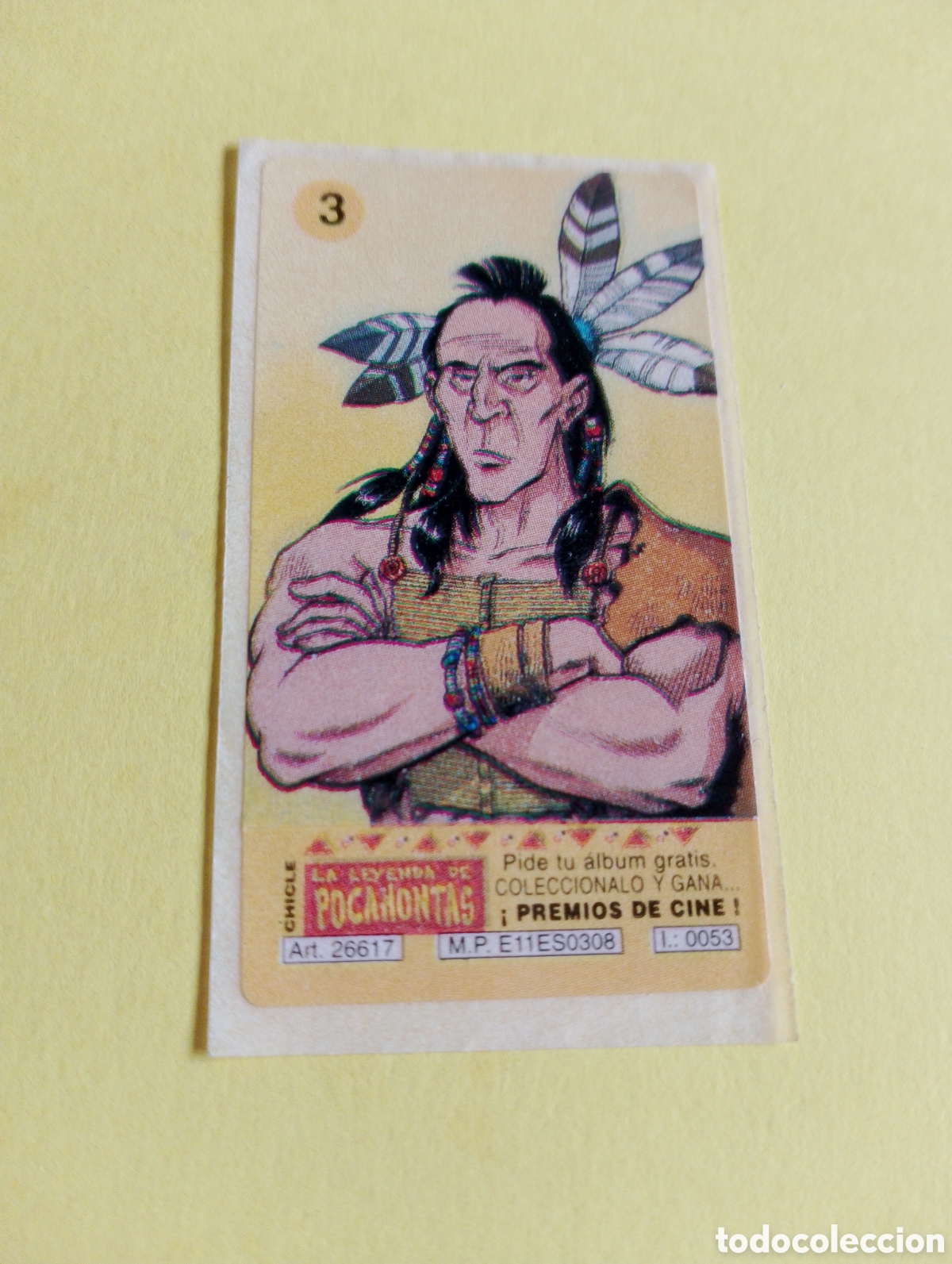 Otros Art&iacute;culos de Coleccionismo en Papel: Chicles Pocahontas 3, chicles