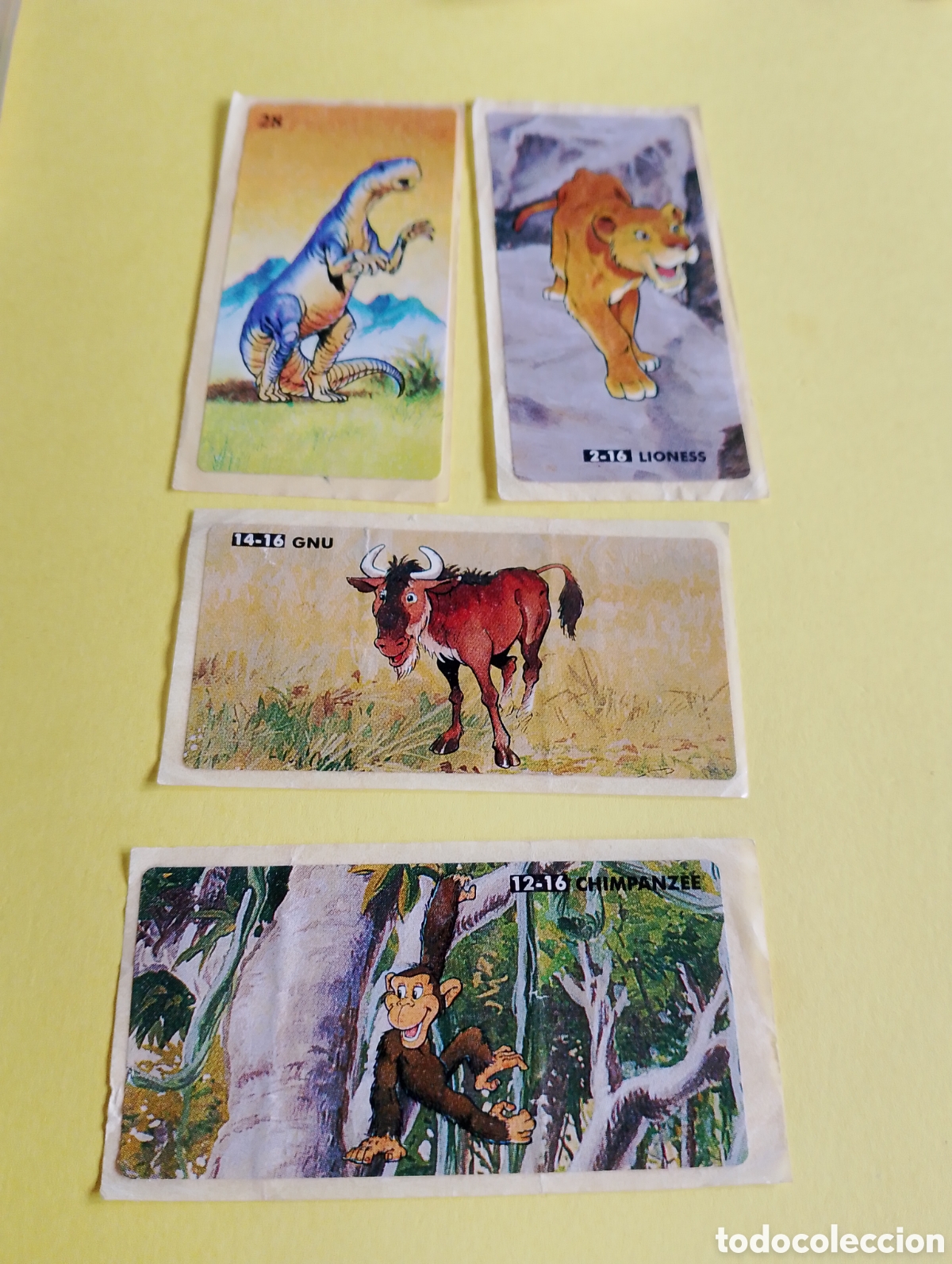 Otros Art&iacute;culos de Coleccionismo en Papel: Chicles animales chicles