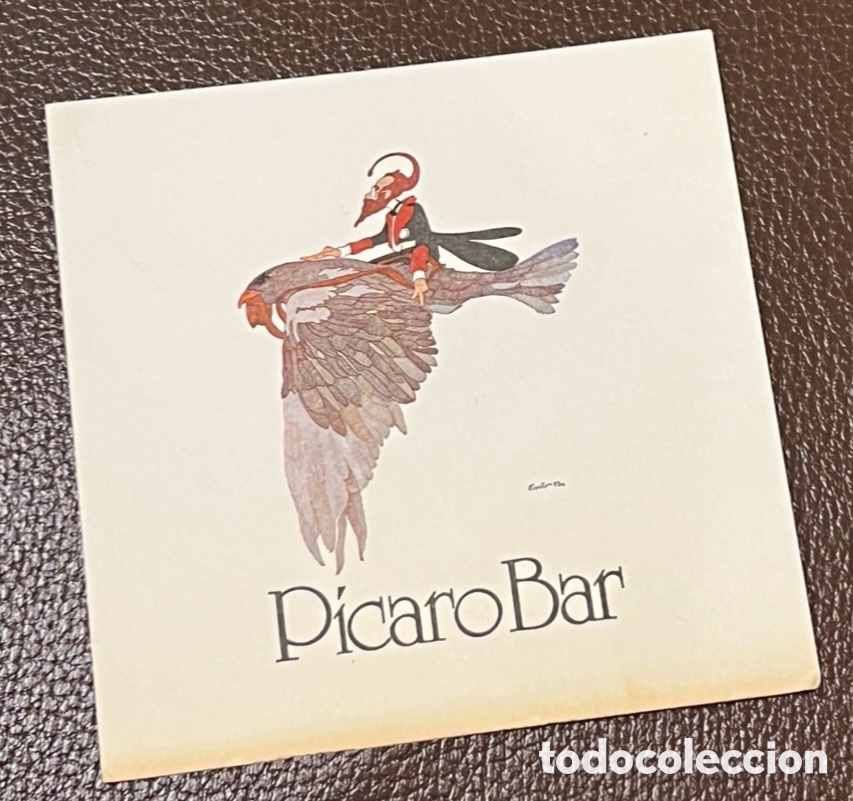 Otros Art&iacute;culos de Coleccionismo en Papel: Posavasos. P&Iacute;CARO Bar. Murcia. A&ntilde;os 80.