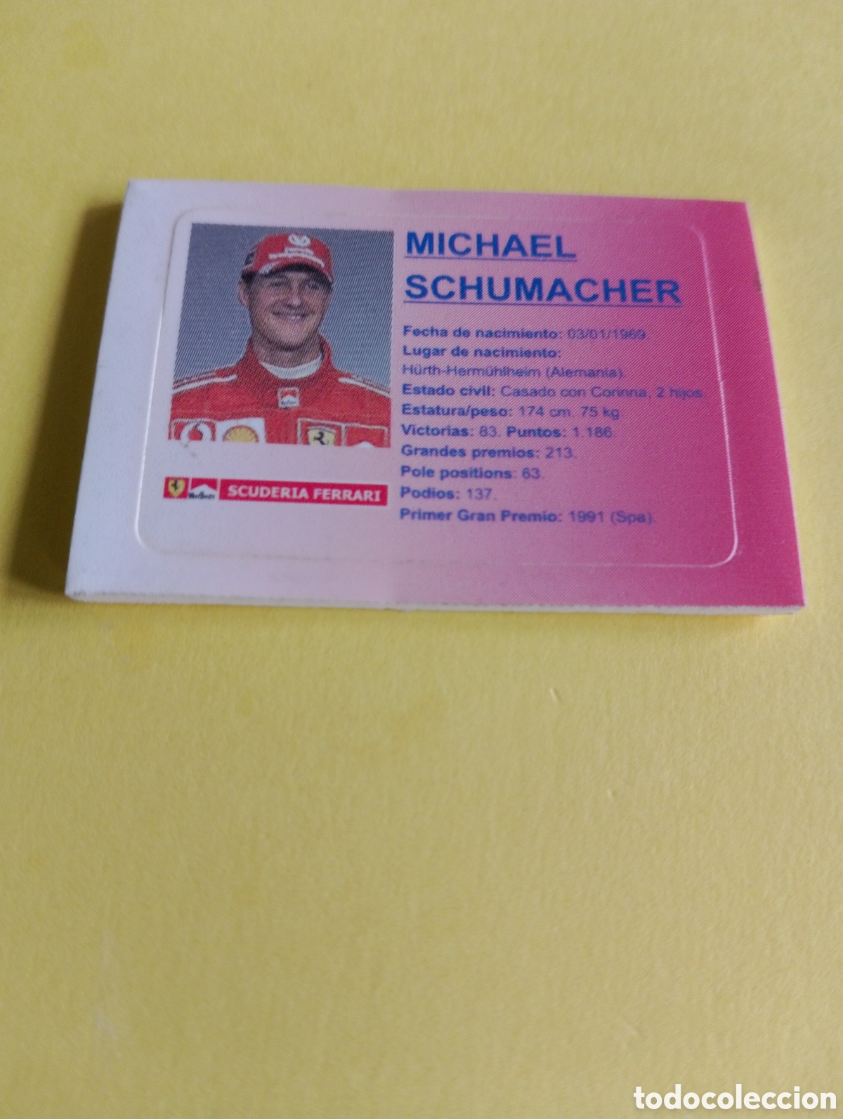 Otros Art&iacute;culos de Coleccionismo en Papel: Cromos Jumper, Michael Schumacher, formula 1