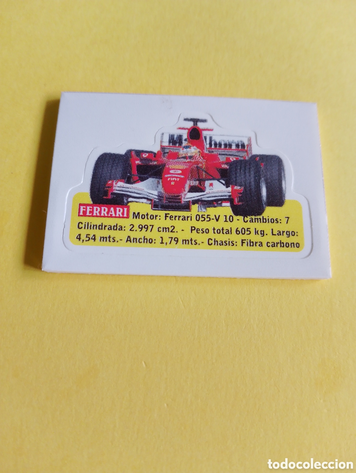 Otros Art&iacute;culos de Coleccionismo en Papel: Cromos Jumper, coche Ferrari, formula 1