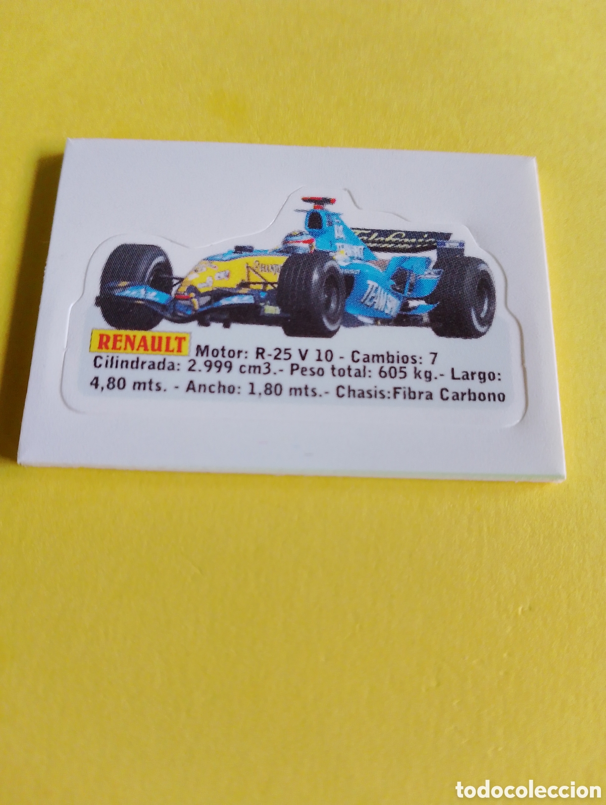 Otros Art&iacute;culos de Coleccionismo en Papel: Cromos Jumper, choche Renault, f&oacute;rmula 1