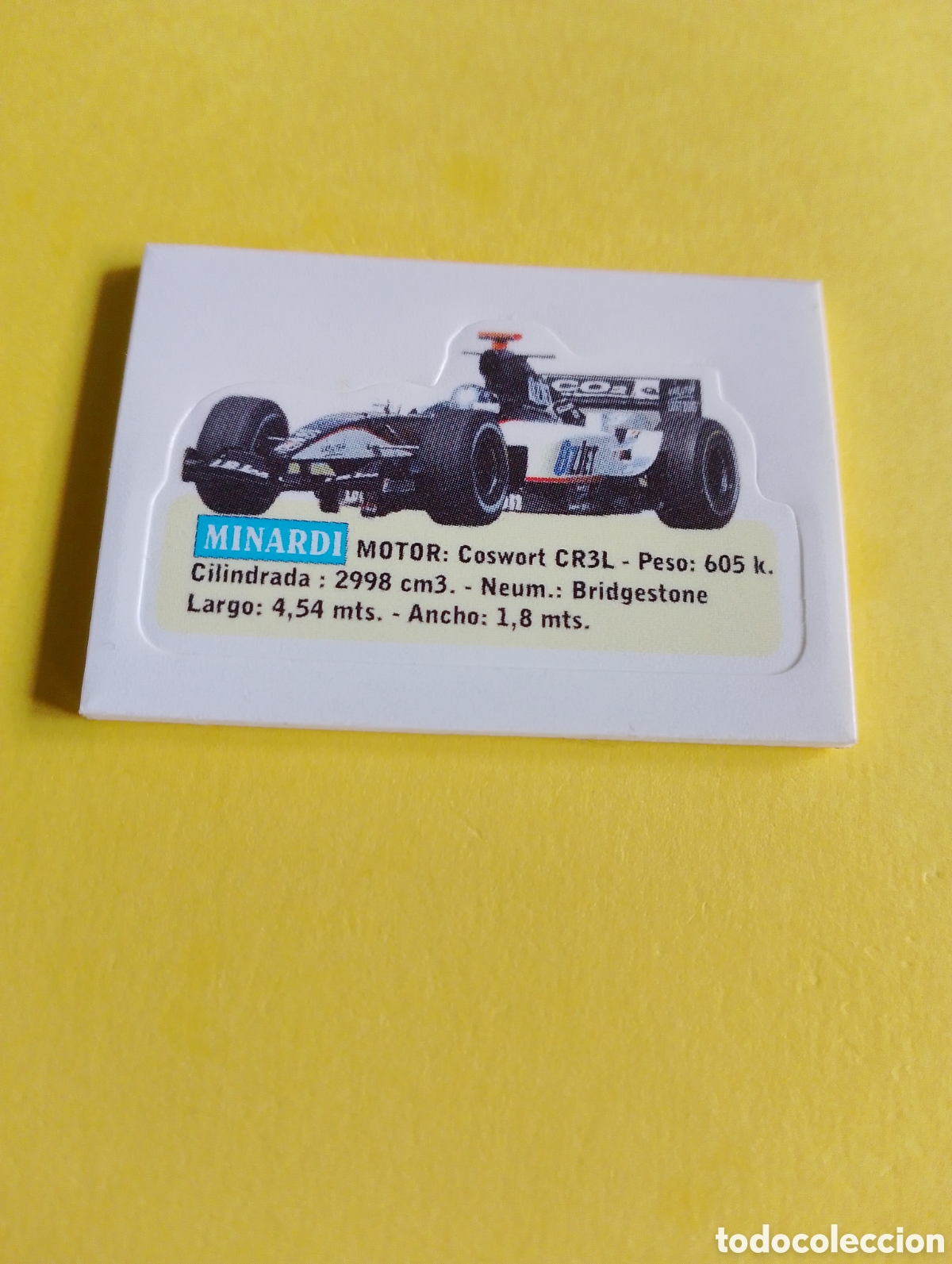 Otros Art&iacute;culos de Coleccionismo en Papel: Cromos Jumper, coche minardi, formula 1