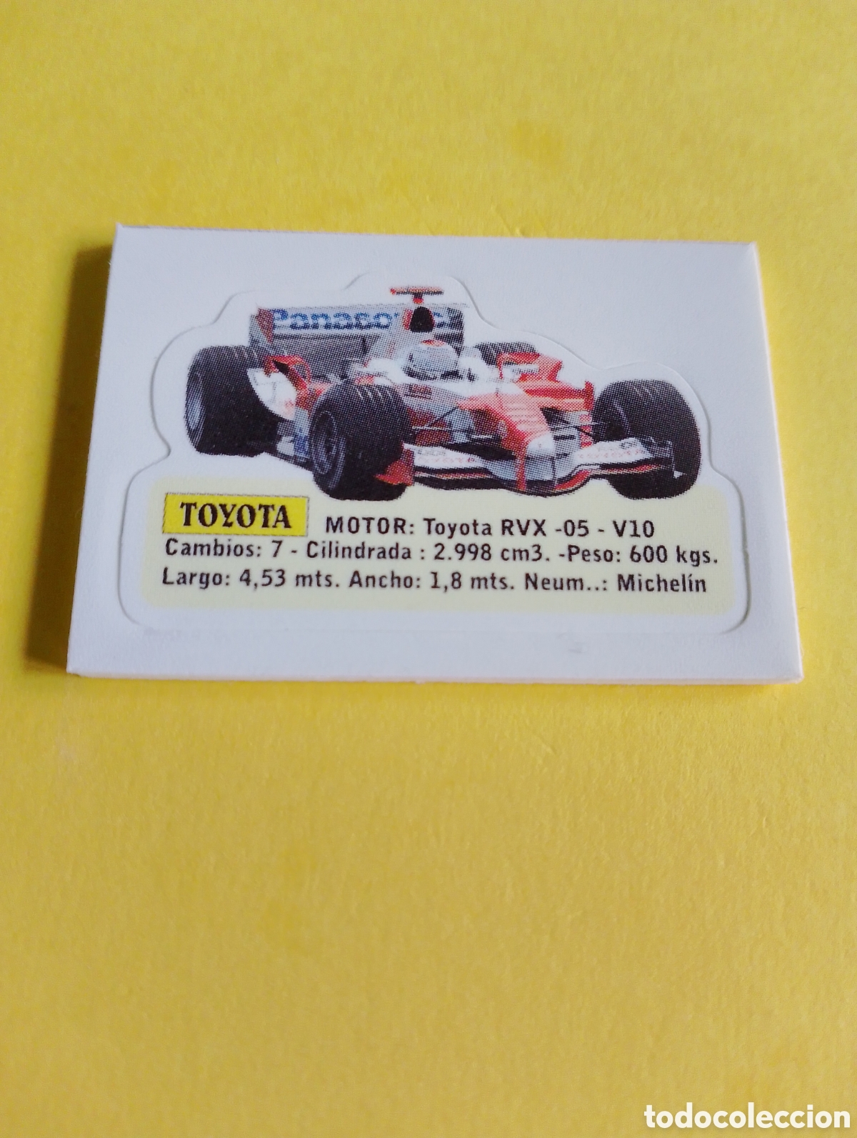 Otros Art&iacute;culos de Coleccionismo en Papel: Cromos Jumper, choch&eacute; Toyota, formula 1