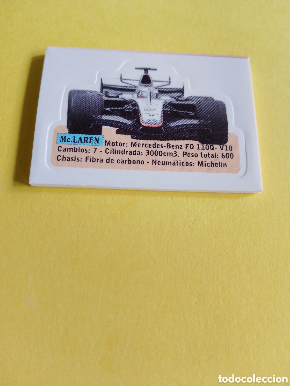 Otros Art&iacute;culos de Coleccionismo en Papel: Cromos Jumper, coche mac. Laren formula