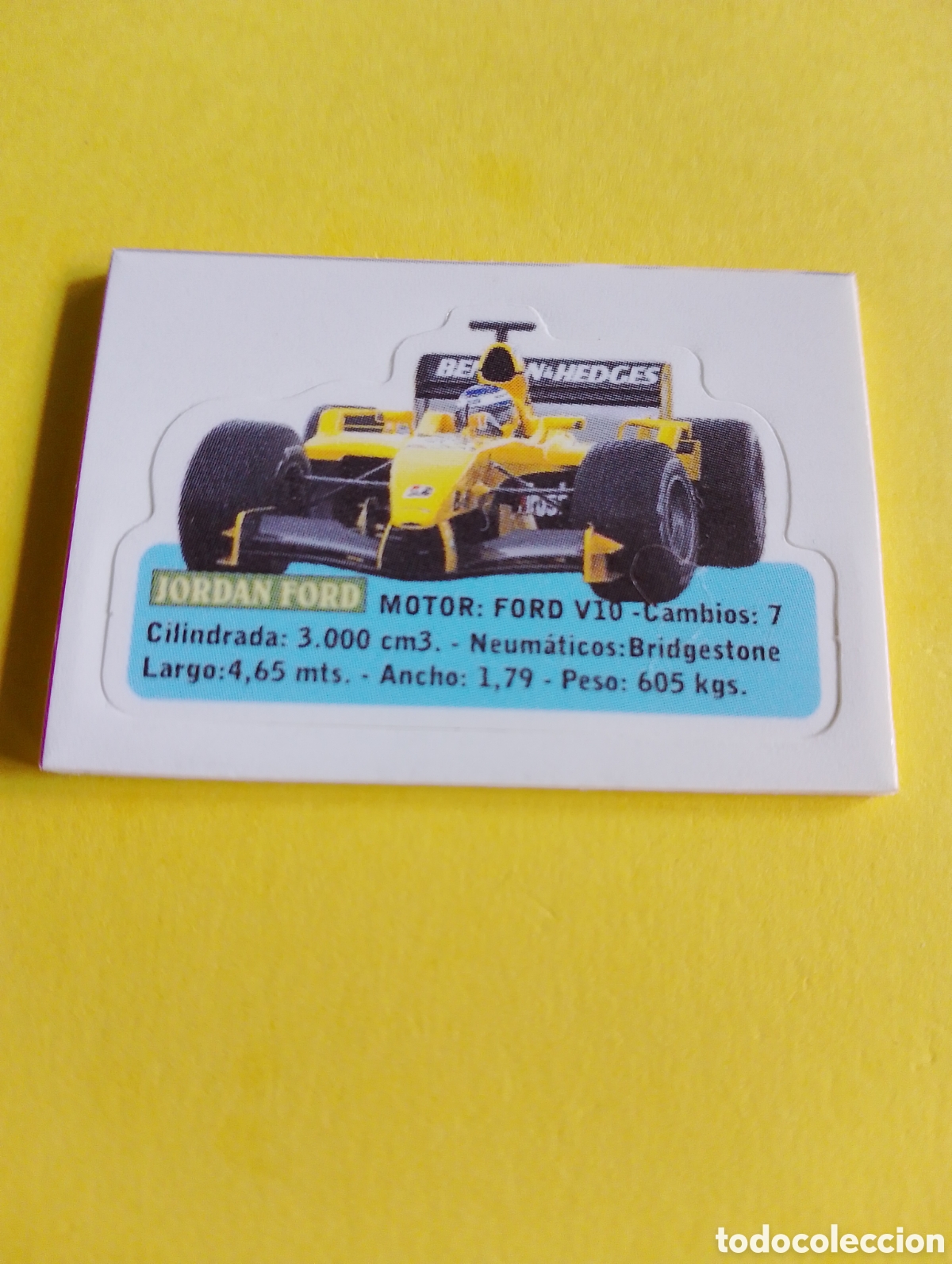 Otros Art&iacute;culos de Coleccionismo en Papel: Cromos Jumper, coche Jordan Ford , formula 1
