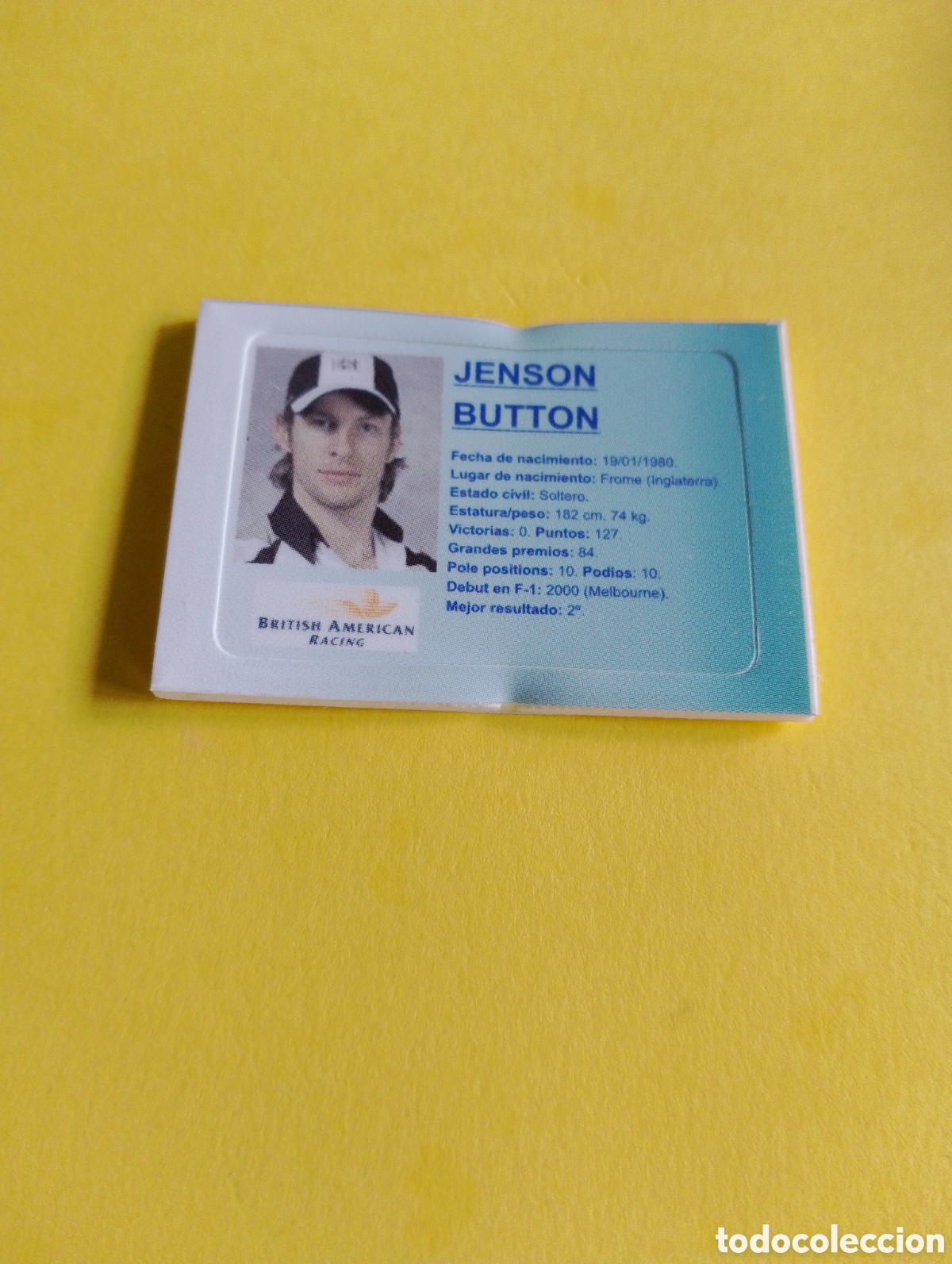 Otros Art&iacute;culos de Coleccionismo en Papel: Cromos Jumper, jenson button, formula 1