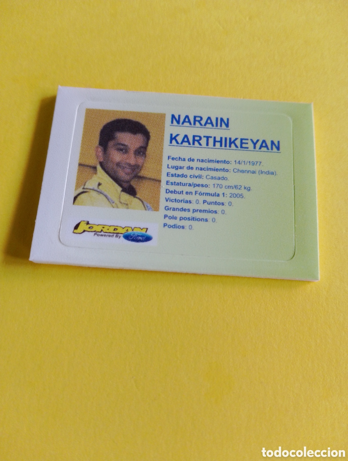 Otros Art&iacute;culos de Coleccionismo en Papel: Cromos Jumper , narain karthikeyan formula 1