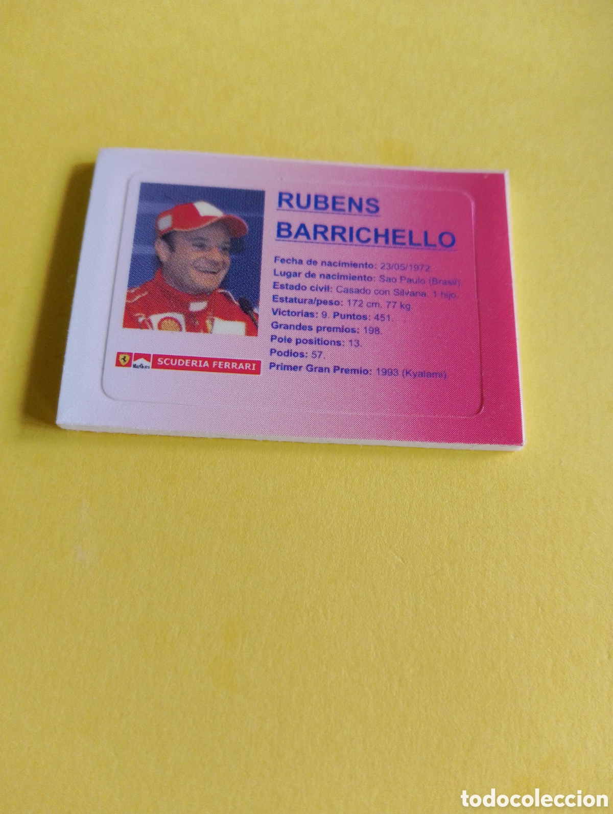 Otros Art&iacute;culos de Coleccionismo en Papel: Cromos Jumper, Rub&eacute;ns barrichello, f&oacute;rmula 1