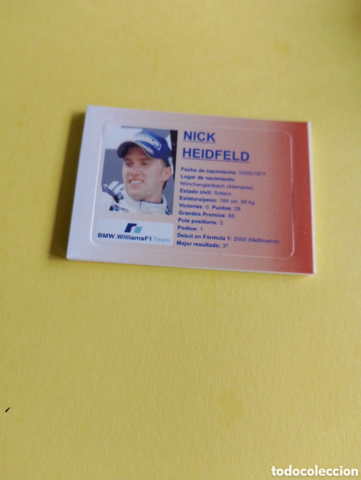 Otros Art&iacute;culos de Coleccionismo en Papel: Cromos Jumper, nick heidfeld, formula 1