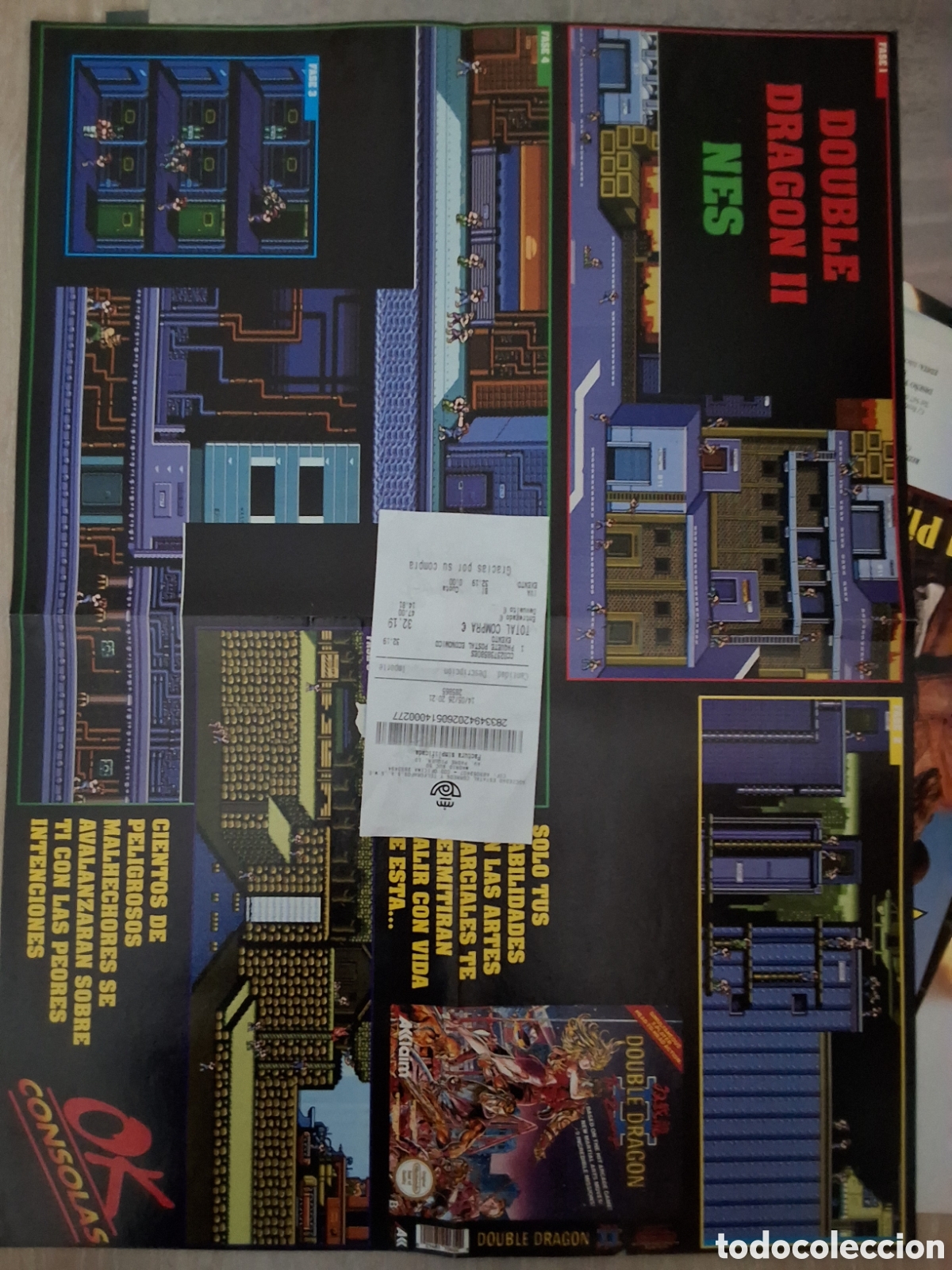 Otros Art&iacute;culos de Coleccionismo en Papel: Ok consolas suplemento mapa grafico double dragon II nes