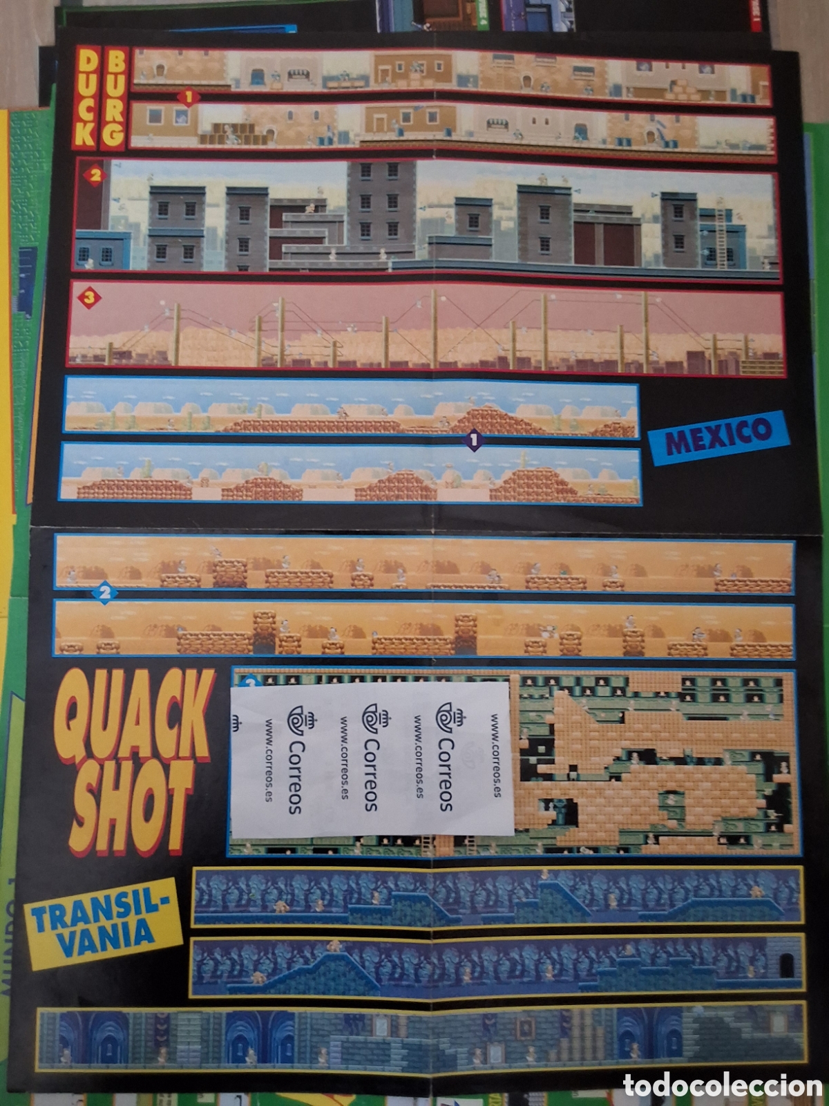 Otros Art&iacute;culos de Coleccionismo en Papel: Hobby consolas suplemento mapa grafico quack shot