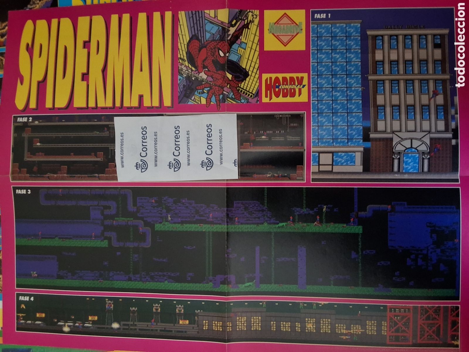 Otros Art&iacute;culos de Coleccionismo en Papel: Hobby consolas suplemento mapa grafico Spiderman