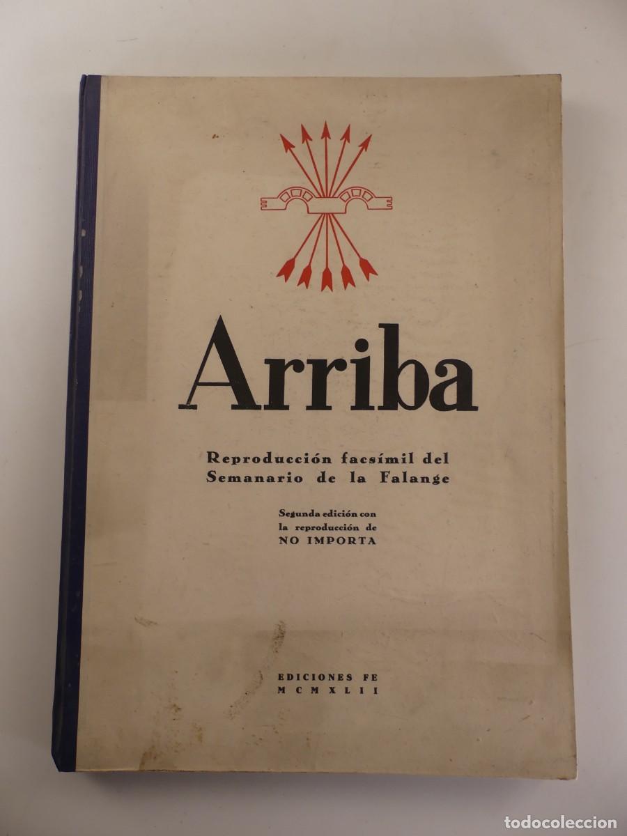 Outros artigos de papel: ARRIBA REPRODUCCION FACSIMIL DEL SEMANARIO DE LA FALANGE