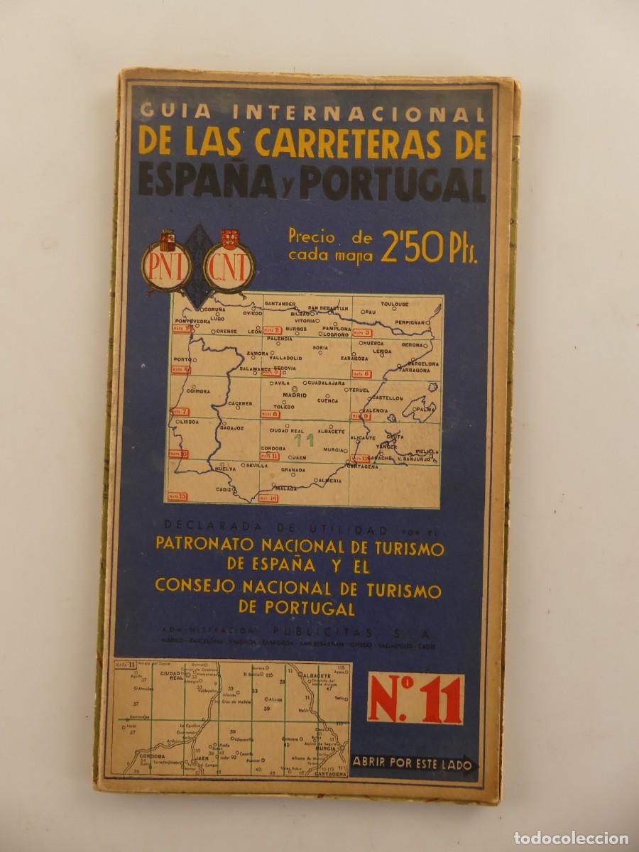 Otros Art&iacute;culos de Coleccionismo en Papel: GUIA INTERNACIONAL DE LAS CARRETERAS DE ESPA&Ntilde;A Y PORTUGAL MAPA NUMERO 11