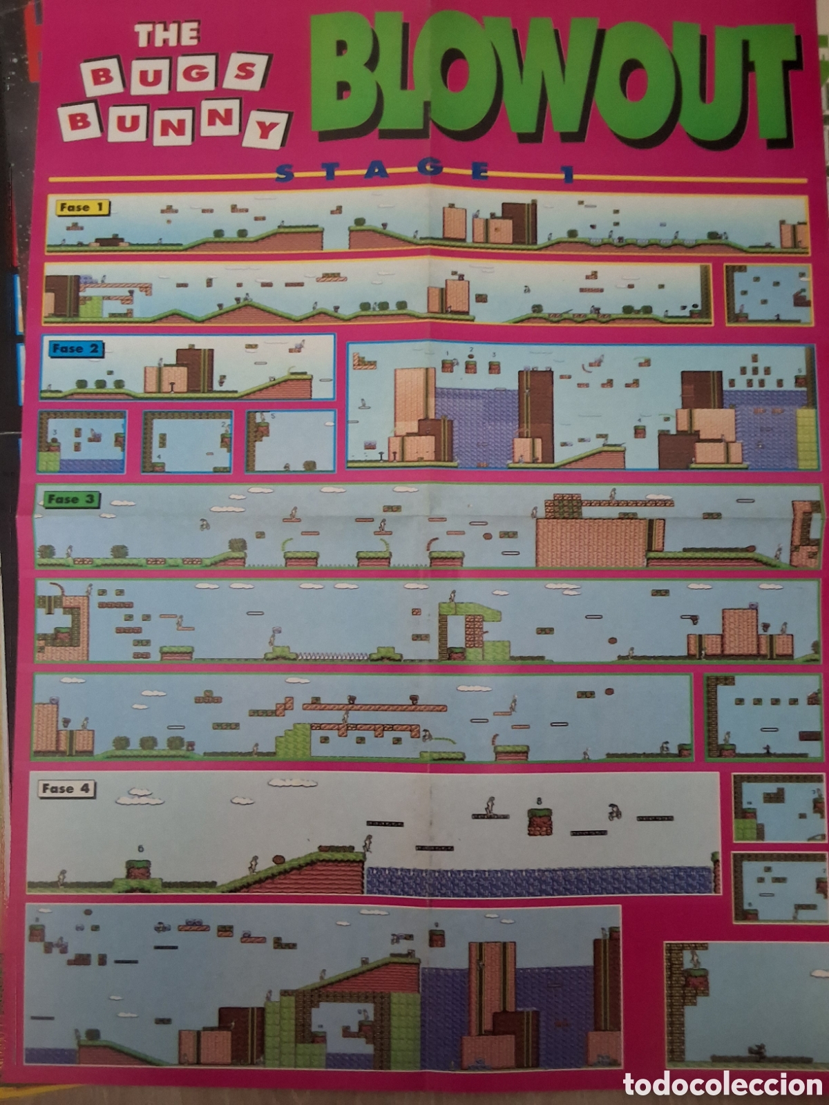 Otros Art&iacute;culos de Coleccionismo en Papel: Hobby consolas suplemento mapa grafico Bugs bunny blowout