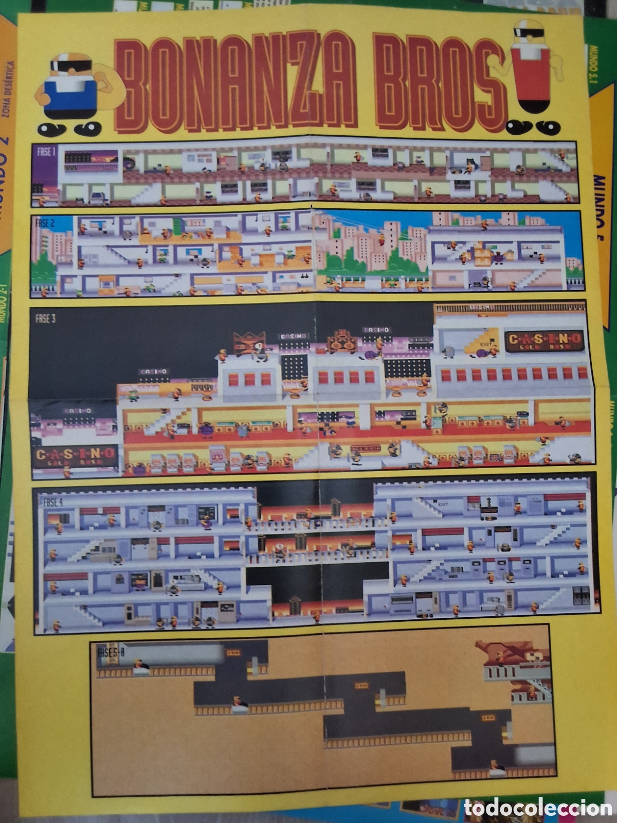 Otros Art&iacute;culos de Coleccionismo en Papel: Hobby consolas suplemento mapa grafico Bonanza Bros