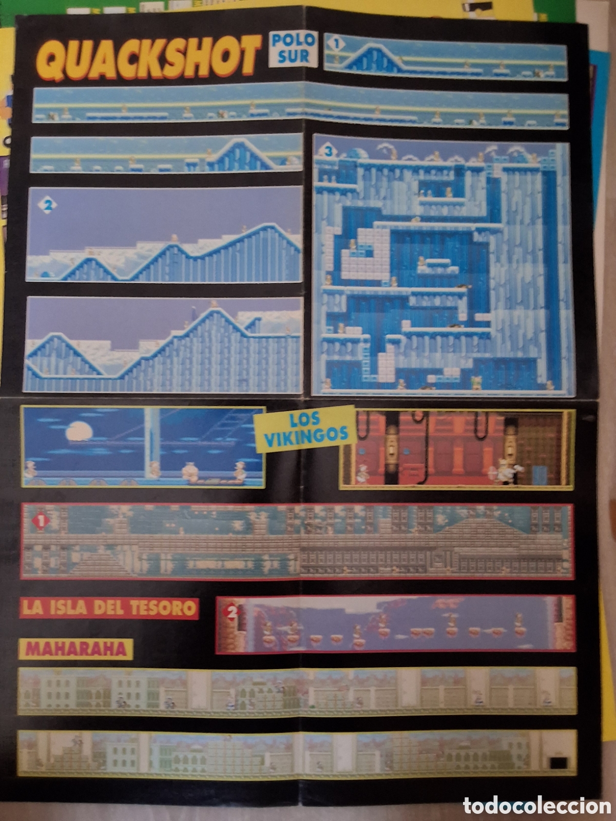Otros Art&iacute;culos de Coleccionismo en Papel: Hobby consolas suplemento mapa grafico Quack shot polo sur