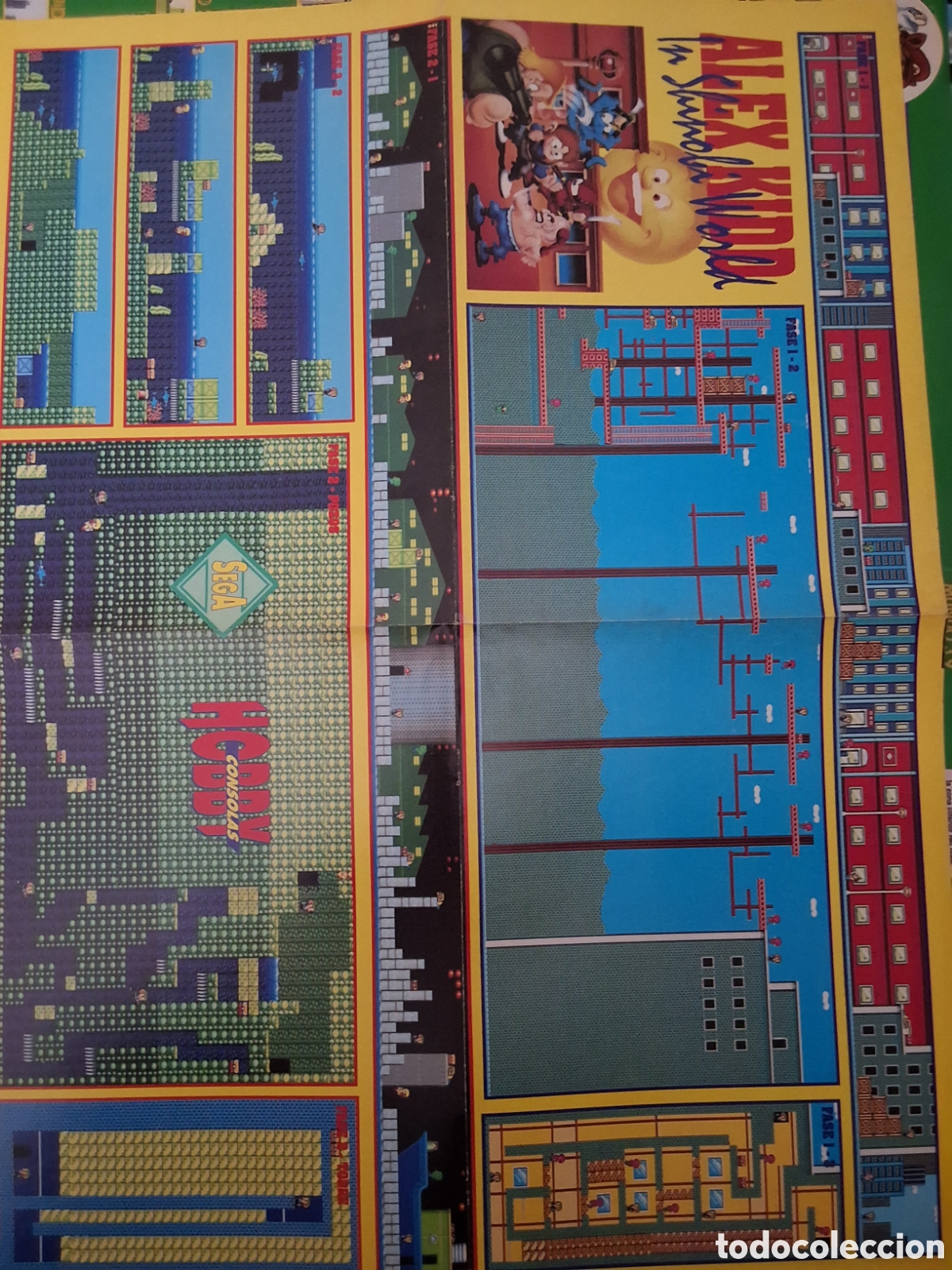 Otros Art&iacute;culos de Coleccionismo en Papel: Hobby consolas suplemento mapa grafico Alex Kidd