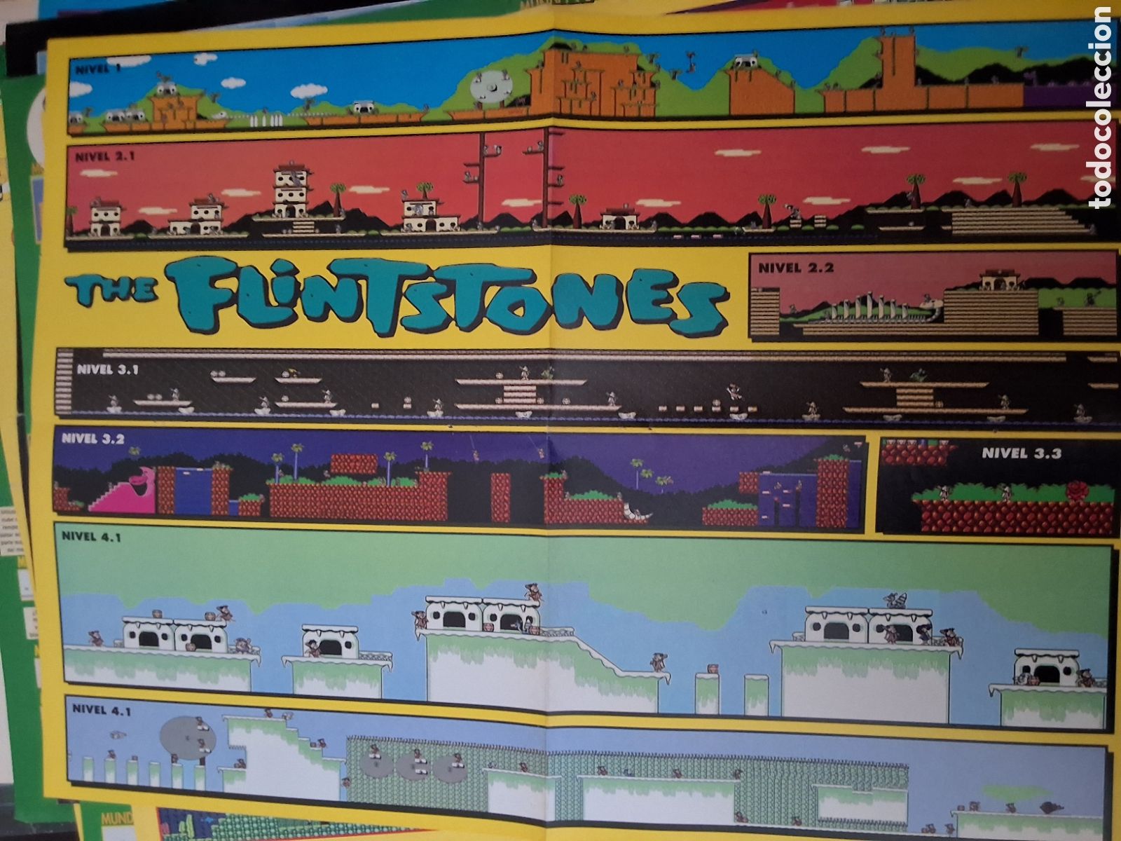 Otros Art&iacute;culos de Coleccionismo en Papel: Hobby consolas suplemento mapa grafico the Flintstones