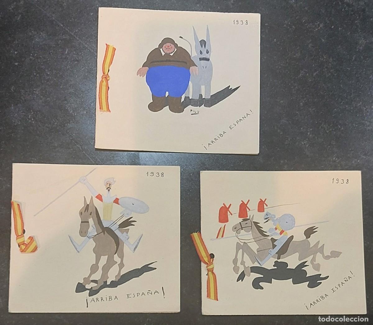 Otros Art&iacute;culos de Coleccionismo en Papel: ILUSTRACI&Oacute;N DON QUIJOTE DE LA MANCHA. PUBLICIDAD BANDO SUBLEVADO ( NACIONAL ).