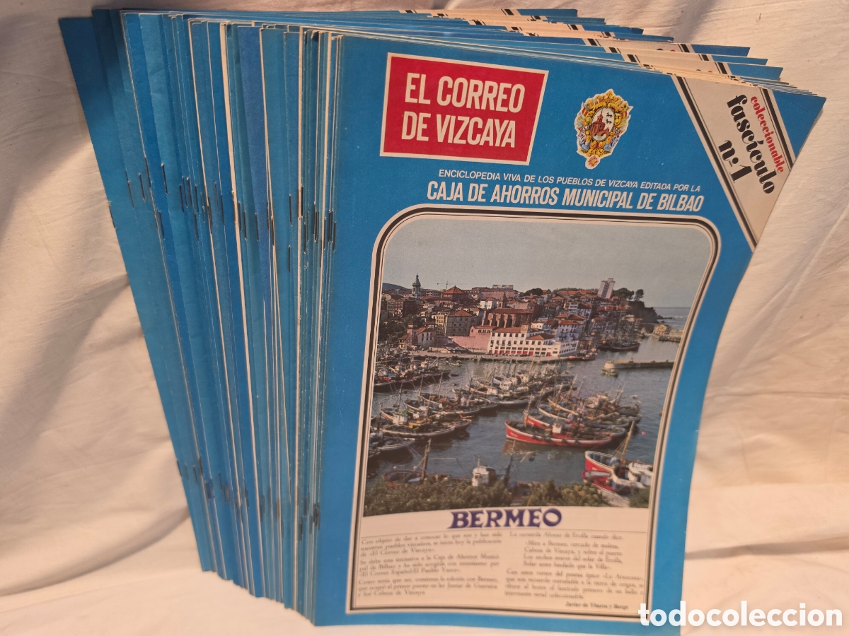 Otros Art&iacute;culos de Coleccionismo en Papel: EL CORREO DE VIZCAYA. ENCICLOPEDIA VIVA DE LOS PUEBLOS DE VIZCAYA. 56 NUMEROS. COMPLETA.