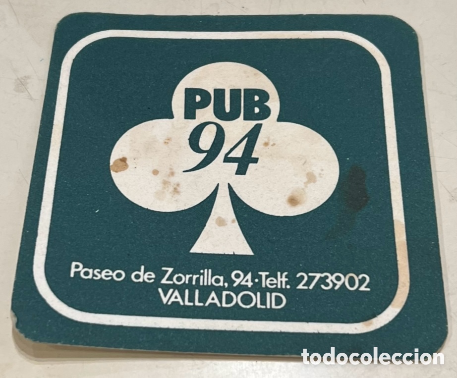Otros Art&iacute;culos de Coleccionismo en Papel: Posavasos. Pub 94. Valladolid. A&ntilde;os 70.