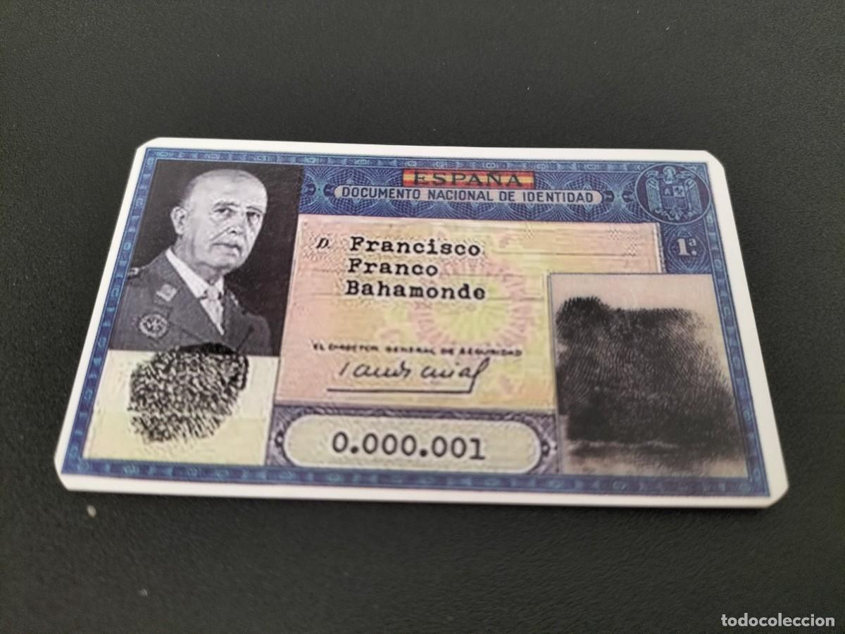 Otros Art&iacute;culos de Coleccionismo en Papel: TARJETA TIPO CALENDARIO A DOS CARAS DNI FRANCO EN UNA FRASE Y FOTO FRANCO LA OTRA CARA