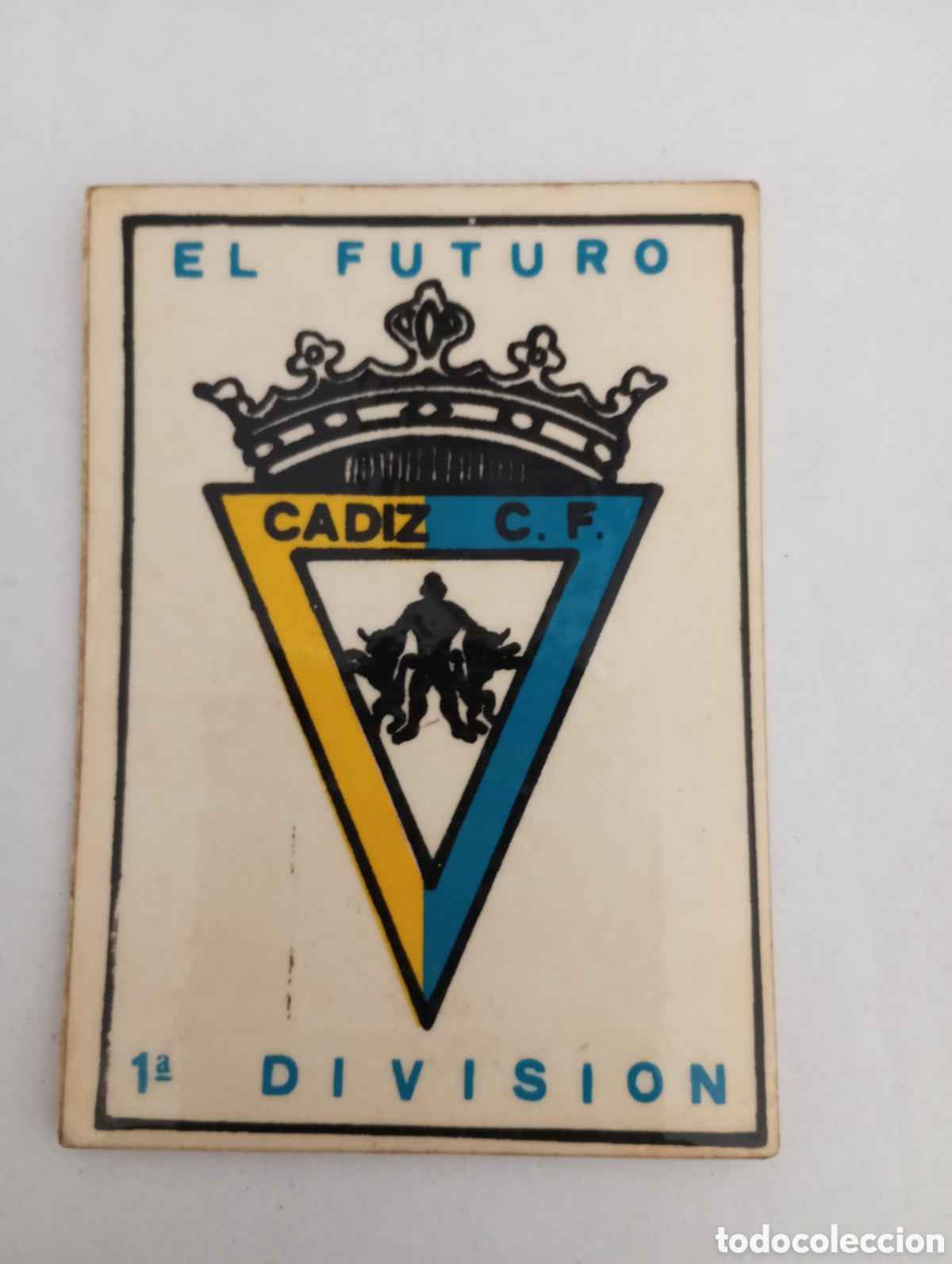 Otros Art&iacute;culos de Coleccionismo en Papel: Pegatina C&aacute;diz c f.1973 reverso sorteo de loteria
