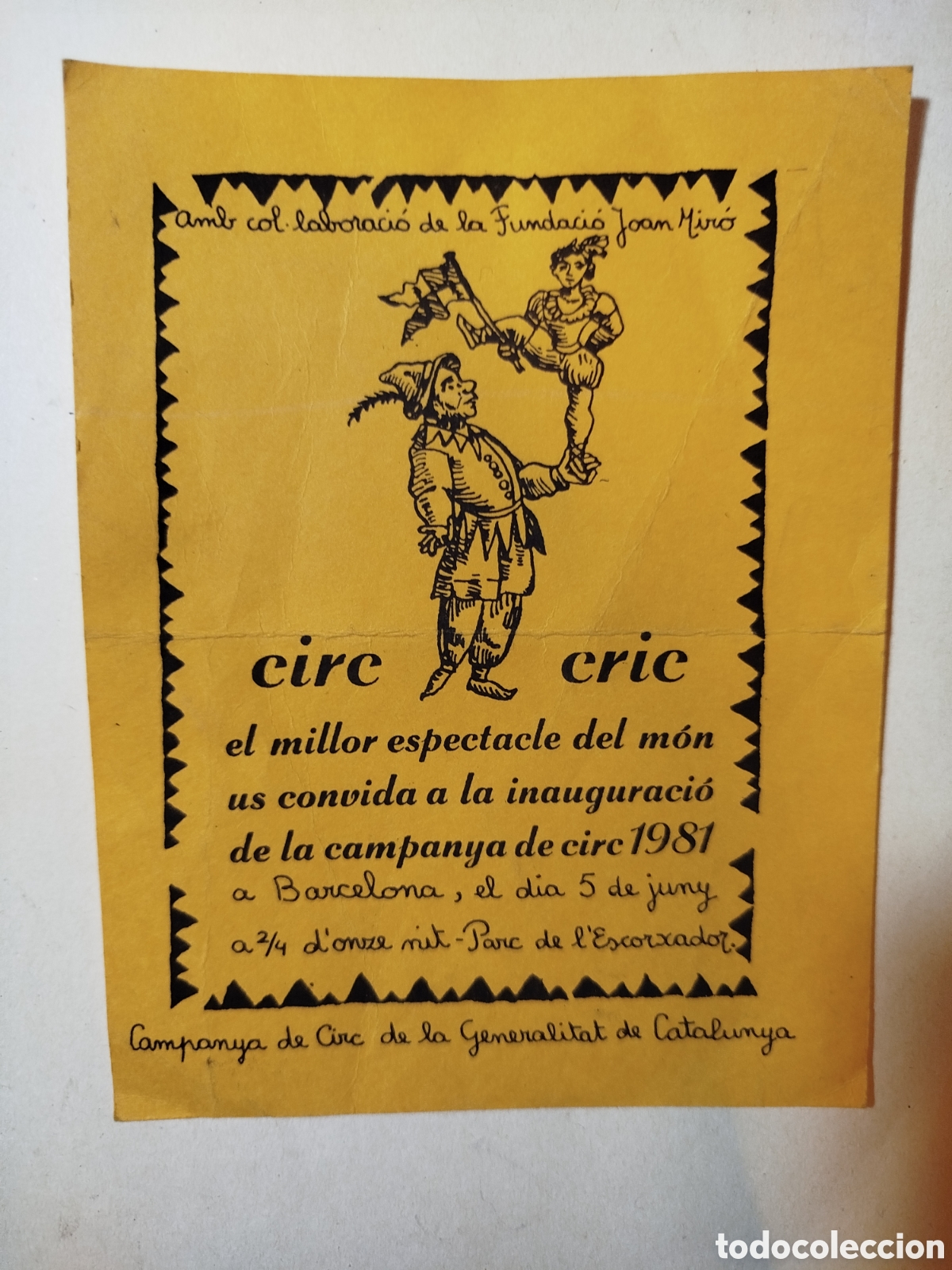 Otros Art&iacute;culos de Coleccionismo en Papel: Propaganda Circo retro a&ntilde;os 80