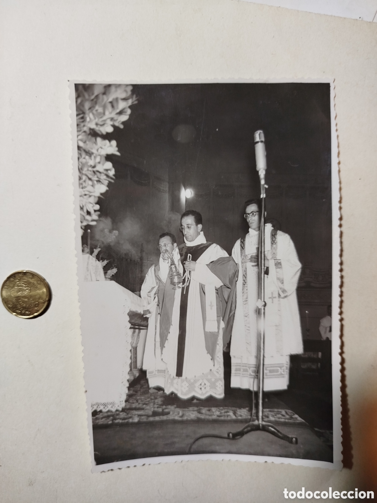 Otros Art&iacute;culos de Coleccionismo en Papel: Foto acto religioso retro