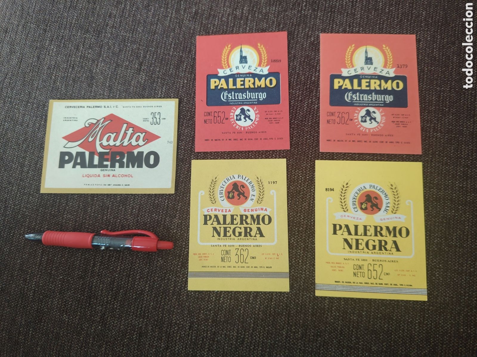Otros Art&iacute;culos de Coleccionismo en Papel: Etiquetas cerveza Palermo