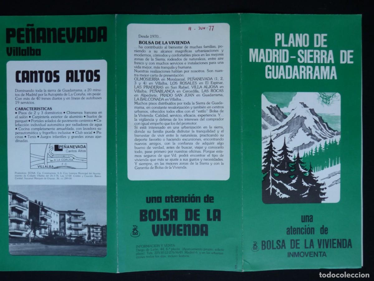Collectionnisme Papier divers: SIERRA DE GUADARRAMA Y BOLSA DE LA VIVIENDA EN LOS A&Ntilde;OS 70